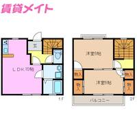 三重県津市芸濃町椋本(一戸建)の賃貸物件の間取り