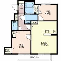 クオレールII Cの間取り