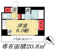 千葉県市川市行徳駅前3(マンション)の賃貸物件の間取り