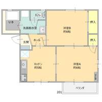 ラフォーレ毛野の間取り