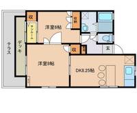 サングレイス横尾Aの間取り