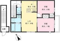 東京都練馬区錦2(アパート)の賃貸物件の間取り