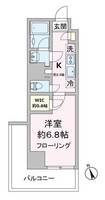 千葉県市川市市川1(マンション)の賃貸物件の間取り