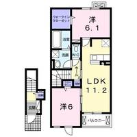 ジュールスラン Bの間取り