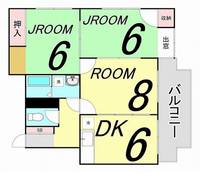 広島県広島市中区舟入南3(マンション)の賃貸物件の間取り
