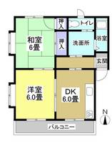 静岡県浜松市中央区早出町(アパート)の賃貸物件の間取り