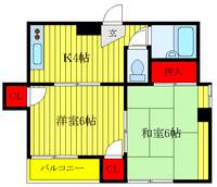 東京都北区王子2(マンション)の賃貸物件の間取り