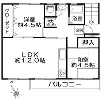 滝山団地 6-3-10号棟の間取り