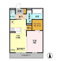 茨城県つくば市みどりの2(アパート)の賃貸物件の間取り