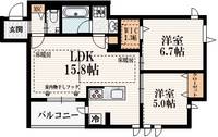 リバーシャトー永福の間取り