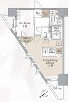 東京都新宿区西早稲田3(マンション)の賃貸物件の間取り