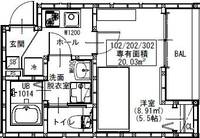 埼玉県鶴ヶ島市大字五味ヶ谷(アパート)の賃貸物件の間取り