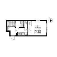 東京都品川区荏原1(マンション)の賃貸物件の間取り