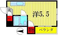 東京都葛飾区亀有3(マンション)の賃貸物件の間取り