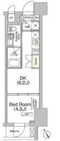 東京都江東区古石場1(マンション)の賃貸物件の間取り
