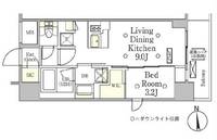 東京都台東区台東2(マンション)の賃貸物件の間取り