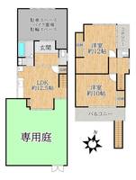 千葉県柏市新逆井1(一戸建)の賃貸物件の間取り