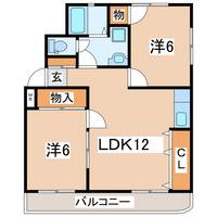 福島県郡山市亀田1(マンション)の賃貸物件の間取り