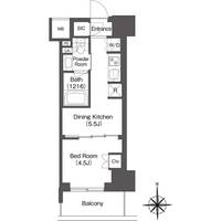 コンフォリア東新宿の間取り