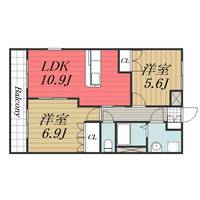 千葉県八街市八街ほ(マンション)の賃貸物件の間取り