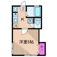 神奈川県川崎市中原区井田中ノ町(アパート)の賃貸物件の間取り