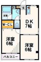東京都府中市住吉町1(マンション)の賃貸物件の間取り