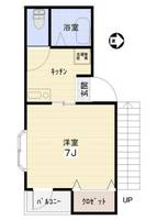 東京都世田谷区世田谷3(マンション)の賃貸物件の間取り