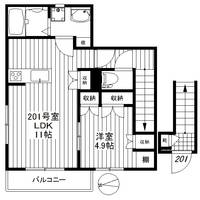 ヴォーノング三軒茶屋の間取り
