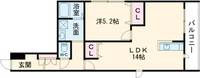兵庫県三木市志染町東自由が丘1(アパート)の賃貸物件の間取り
