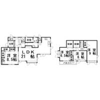 北海道釧路市富士見3(一戸建)の賃貸物件の間取り