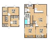 北海道帯広市白樺十六条東18(一戸建)の賃貸物件の間取り