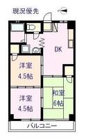 神奈川県綾瀬市小園(マンション)の賃貸物件の間取り
