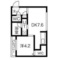 北海道札幌市中央区南六条西17(マンション)の賃貸物件の間取り
