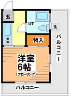 東京都渋谷区笹塚3(マンション)の賃貸物件の間取り
