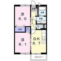 茨城県筑西市玉戸(アパート)の賃貸物件の間取り