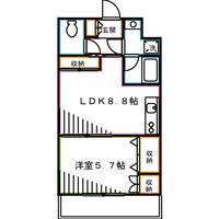 東京都武蔵野市中町2(マンション)の賃貸物件の間取り