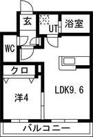 ASTER MISONO(アステール ミソノ)の間取り