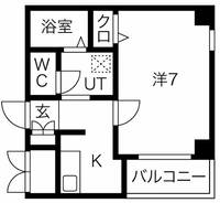 大阪府大阪市東住吉区杭全3(マンション)の賃貸物件の間取り