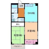 シャリエ北川の間取り