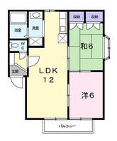 コーポハニーAの間取り
