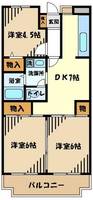 東京都羽村市栄町2(マンション)の賃貸物件の間取り