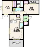 埼玉県川口市芝中田1(マンション)の賃貸物件の間取り