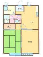 コーポ白井202号室の間取り