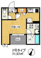 R-smart M★G九大学研都市IIの間取り