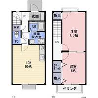 愛知県新城市石田字南畑(一戸建)の賃貸物件の間取り