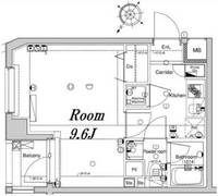 東京都北区滝野川6(マンション)の賃貸物件の間取り