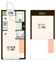 東京都練馬区田柄5(アパート)の賃貸物件の間取り