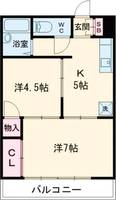 宇佐見マンションの間取り
