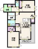 埼玉県川口市芝中田1(マンション)の賃貸物件の間取り