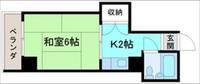 涌波スカイハイツの間取り